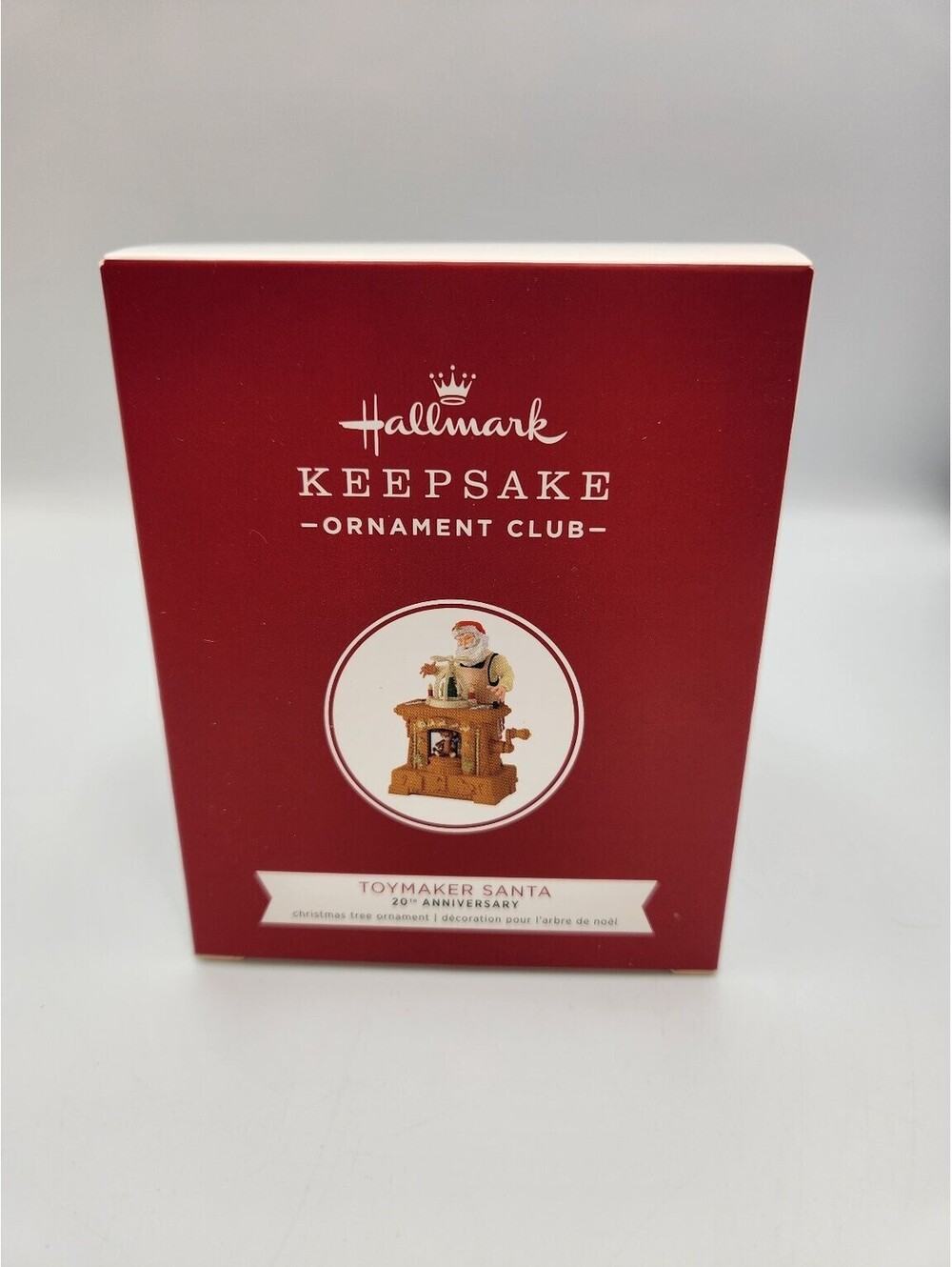 Hallmark Keepsake 2019 Toymaker Santa 20th Anniversary Ornament Club Magic - E11